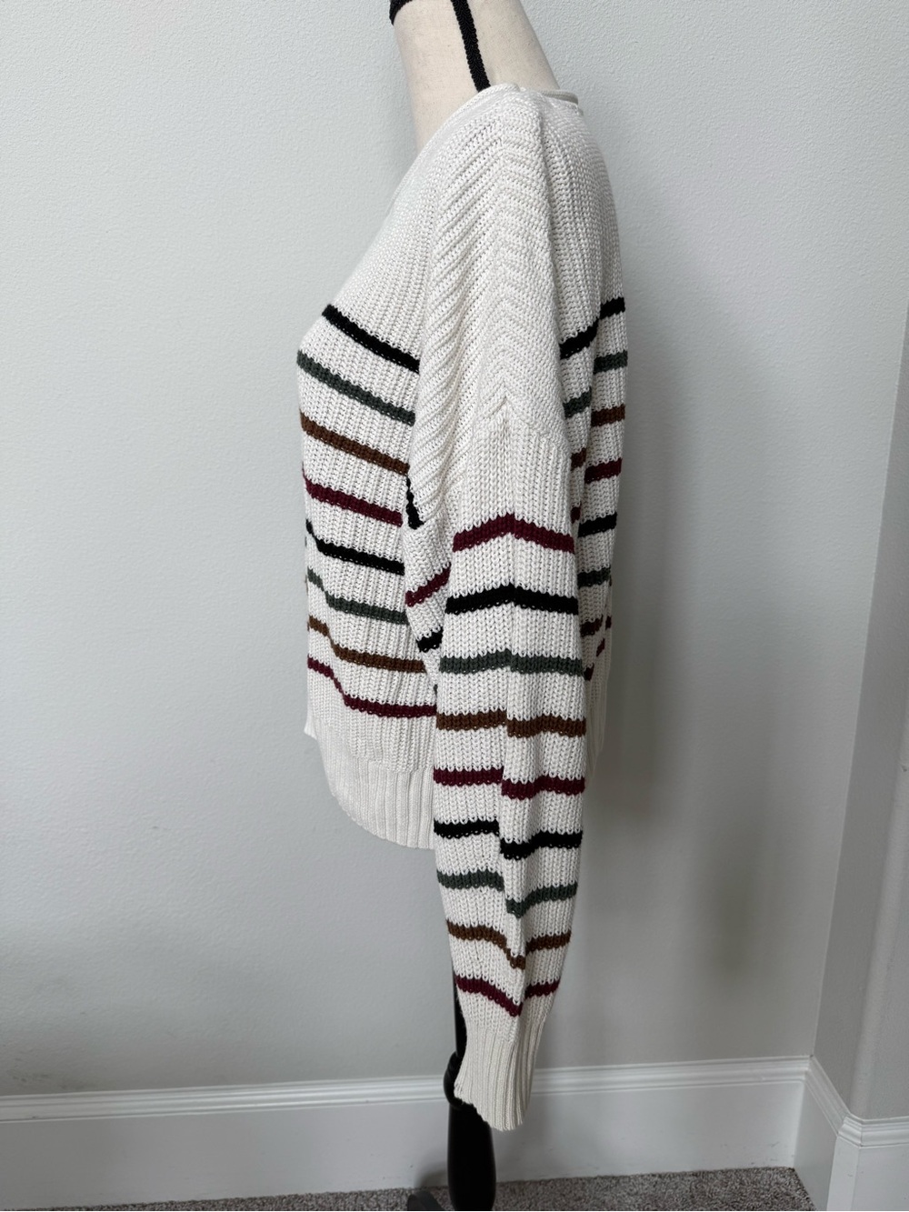GAP Striped Crewneck Cotton Sweater - Picture 4 of 11